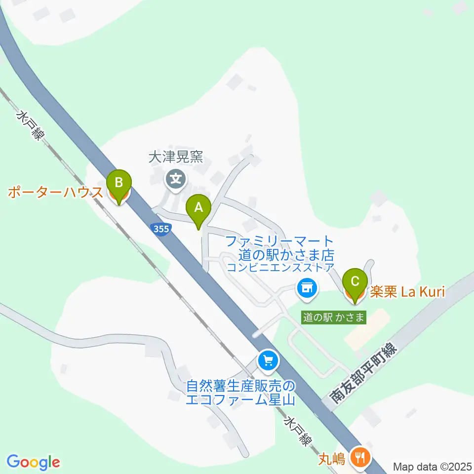 UTSU工房ペニーレーン周辺のカフェ一覧地図