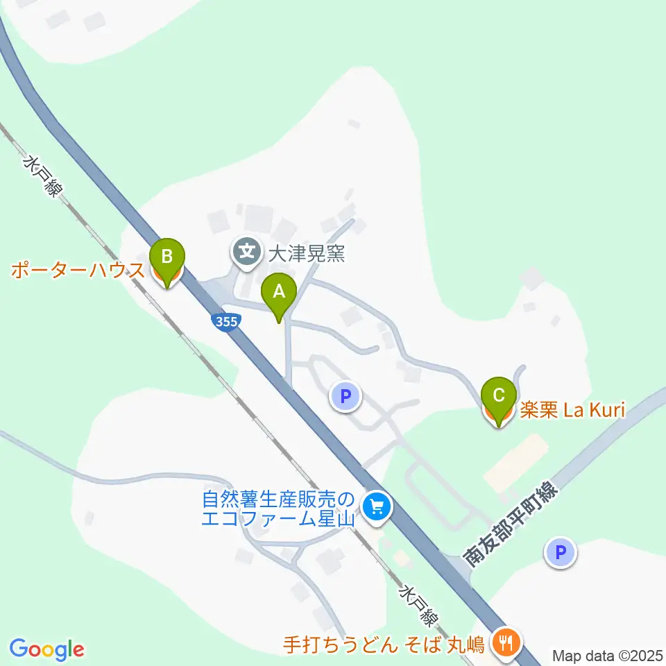 UTSU工房ペニーレーン周辺のカフェ一覧地図