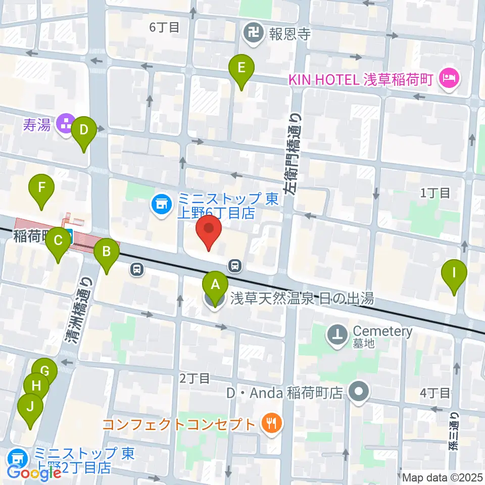 高級二胡専門店名師堂 東京店周辺のカフェ一覧地図