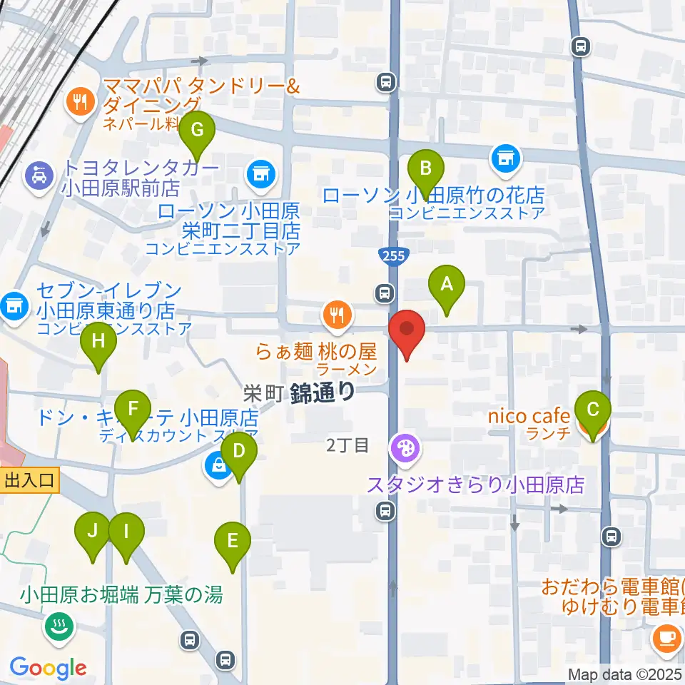 大村楽器店リベルテ大村周辺のカフェ一覧地図