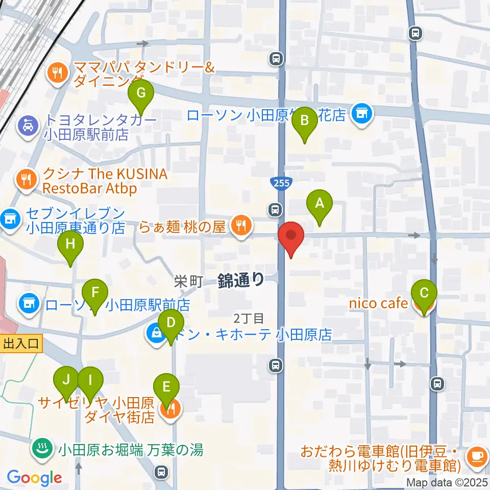 大村楽器店リベルテ大村周辺のカフェ一覧地図