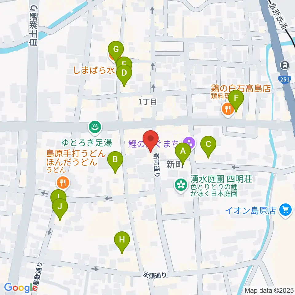 横浜屋周辺のカフェ一覧地図
