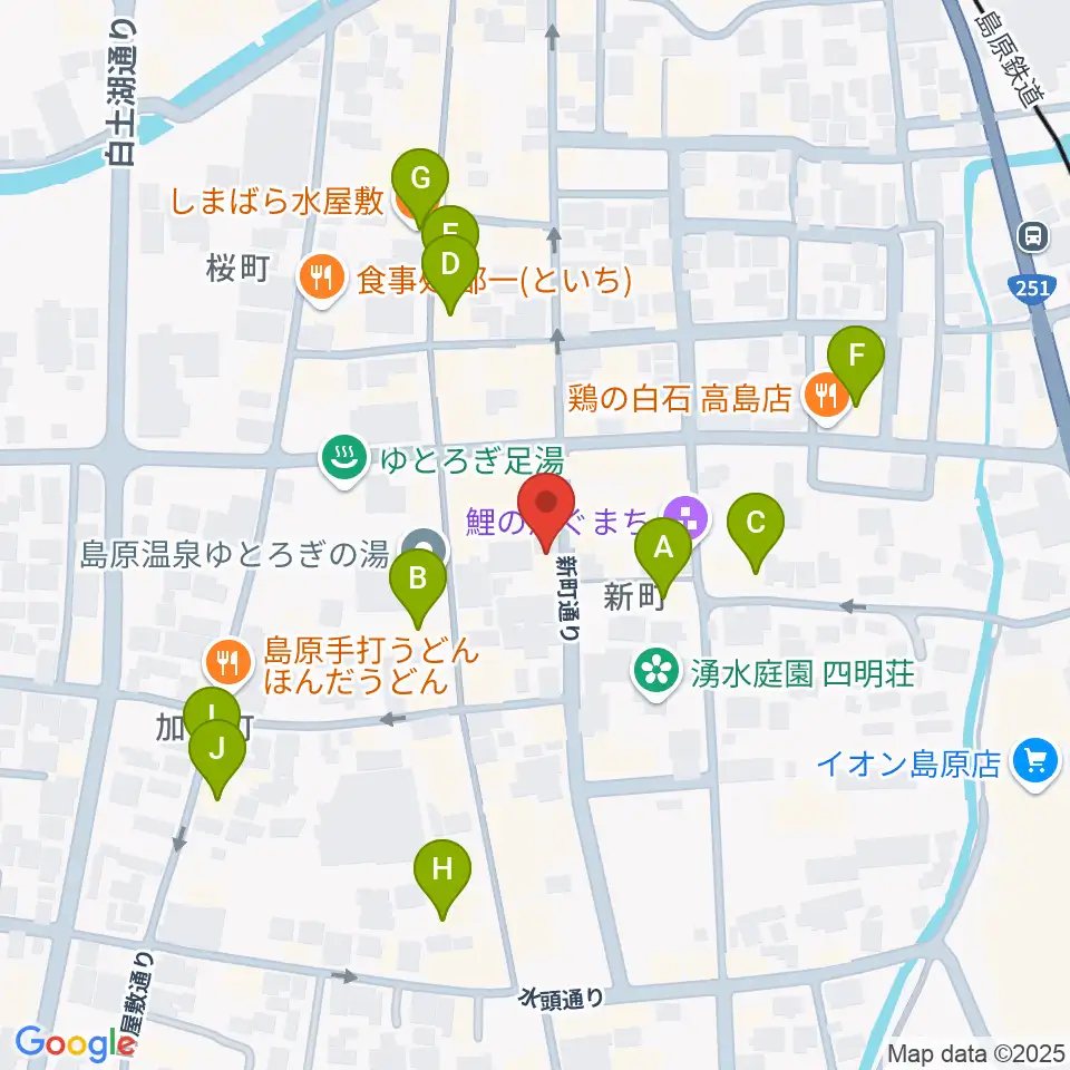 横浜屋周辺のカフェ一覧地図