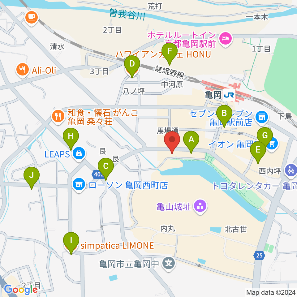 湯浅ピアノサービス周辺のカフェ一覧地図