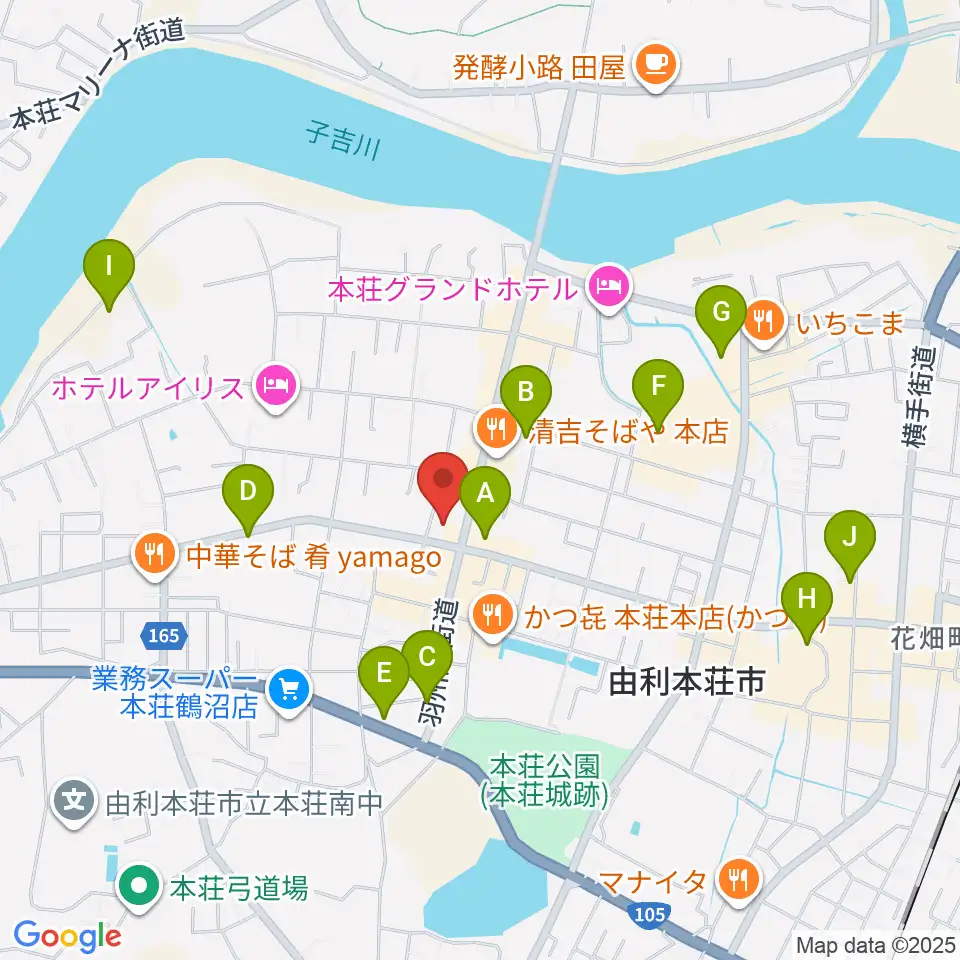 コンノ楽器周辺のカフェ一覧地図