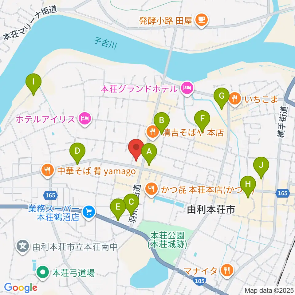 コンノ楽器周辺のカフェ一覧地図