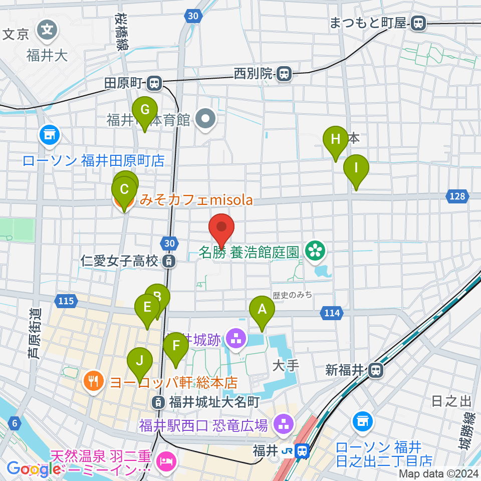 片山ピアノ調律所周辺のカフェ一覧地図