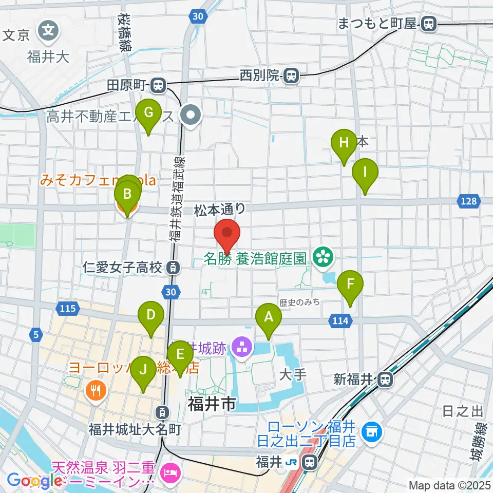 片山ピアノ調律所周辺のカフェ一覧地図