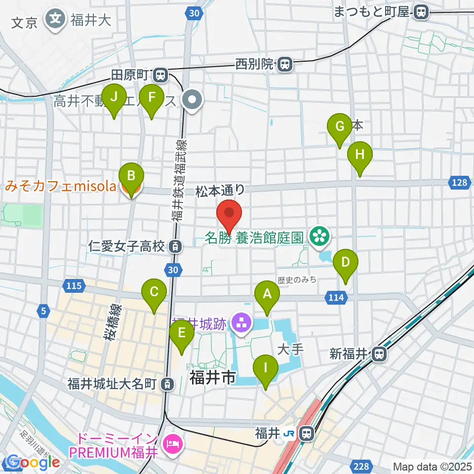 片山ピアノ調律所周辺のカフェ一覧地図