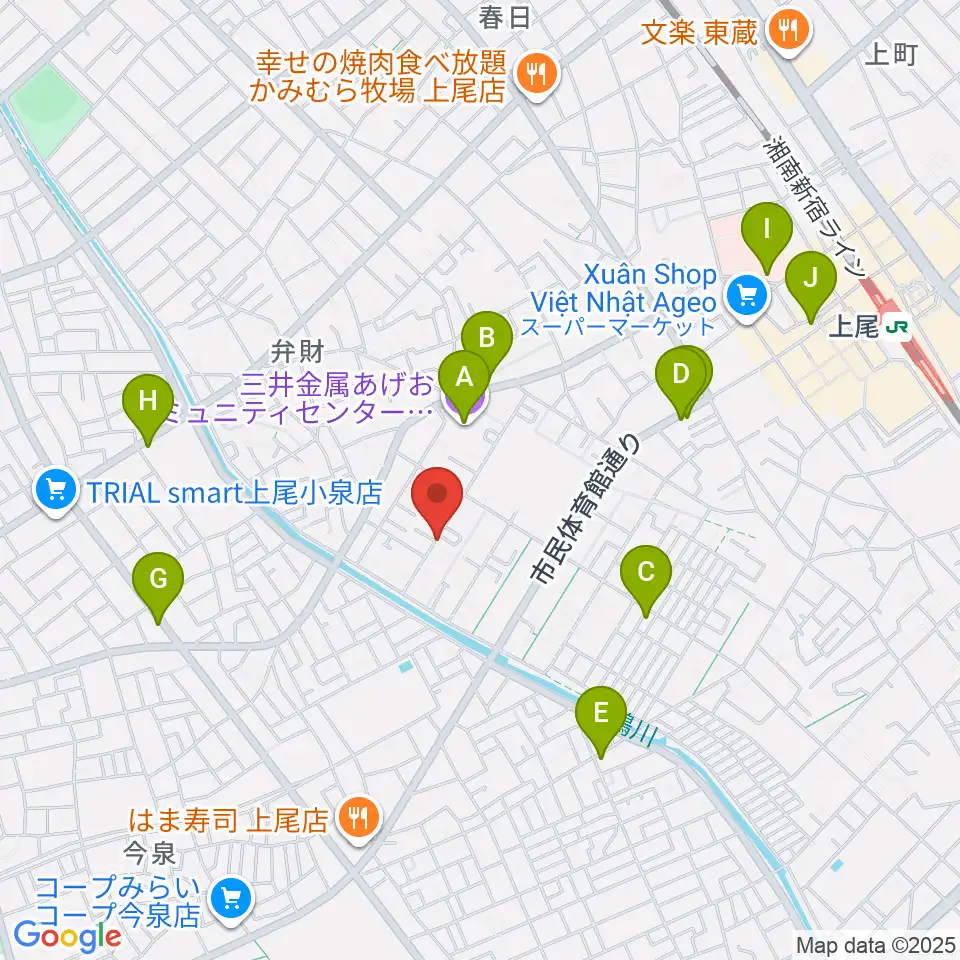 サウンドトラベル周辺のカフェ一覧地図