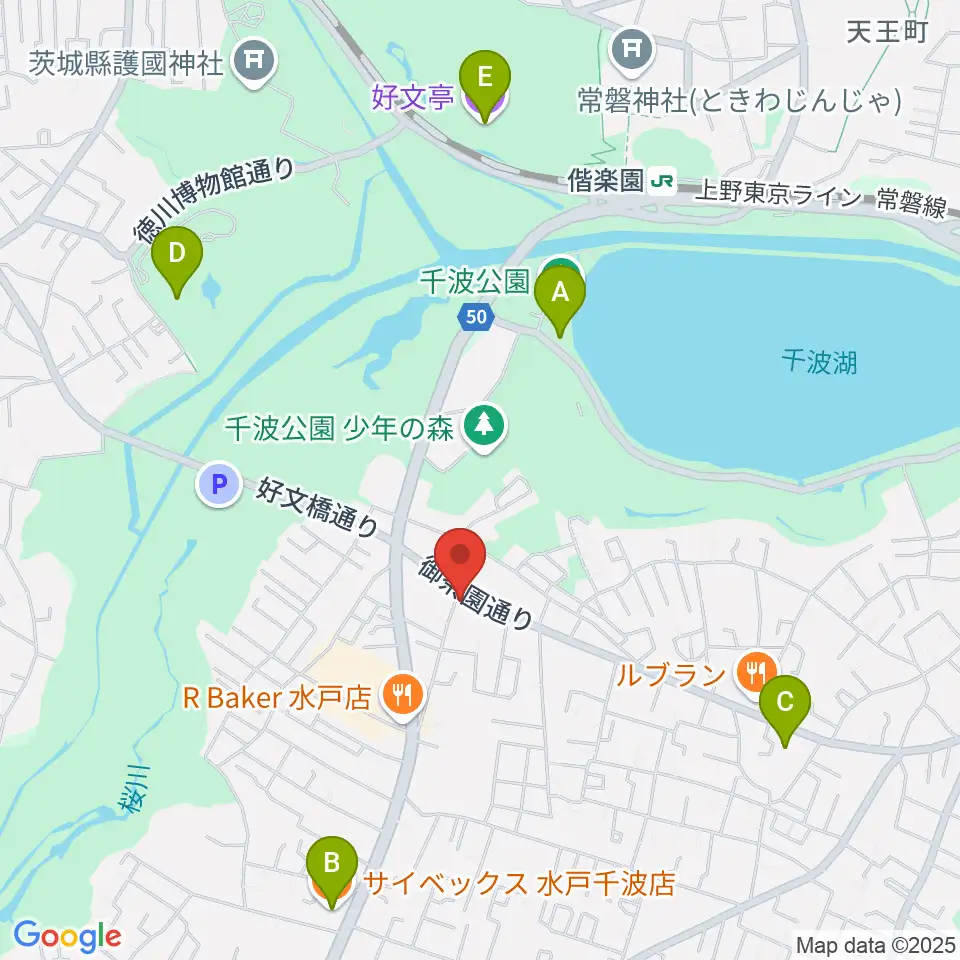 センバヤマスタジオ周辺のカフェ一覧地図