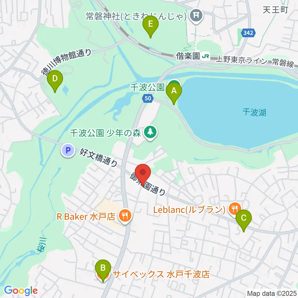 センバヤマスタジオ周辺のカフェ一覧地図