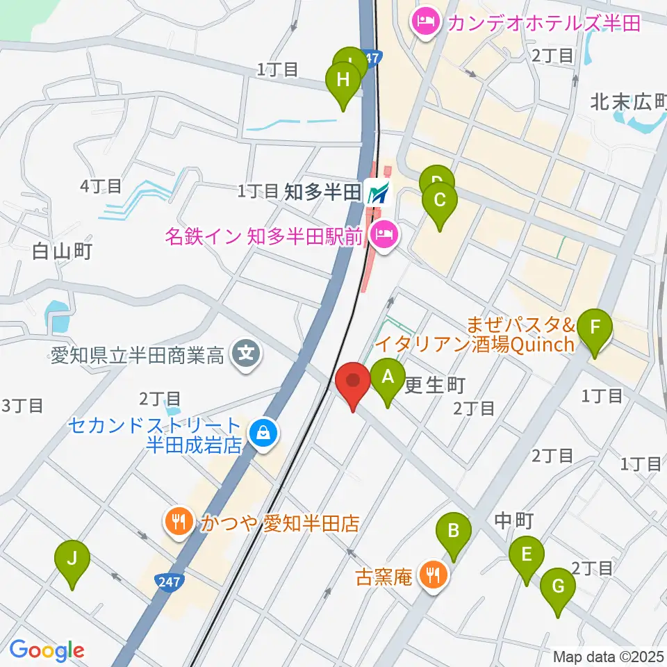山本楽器周辺のカフェ一覧地図