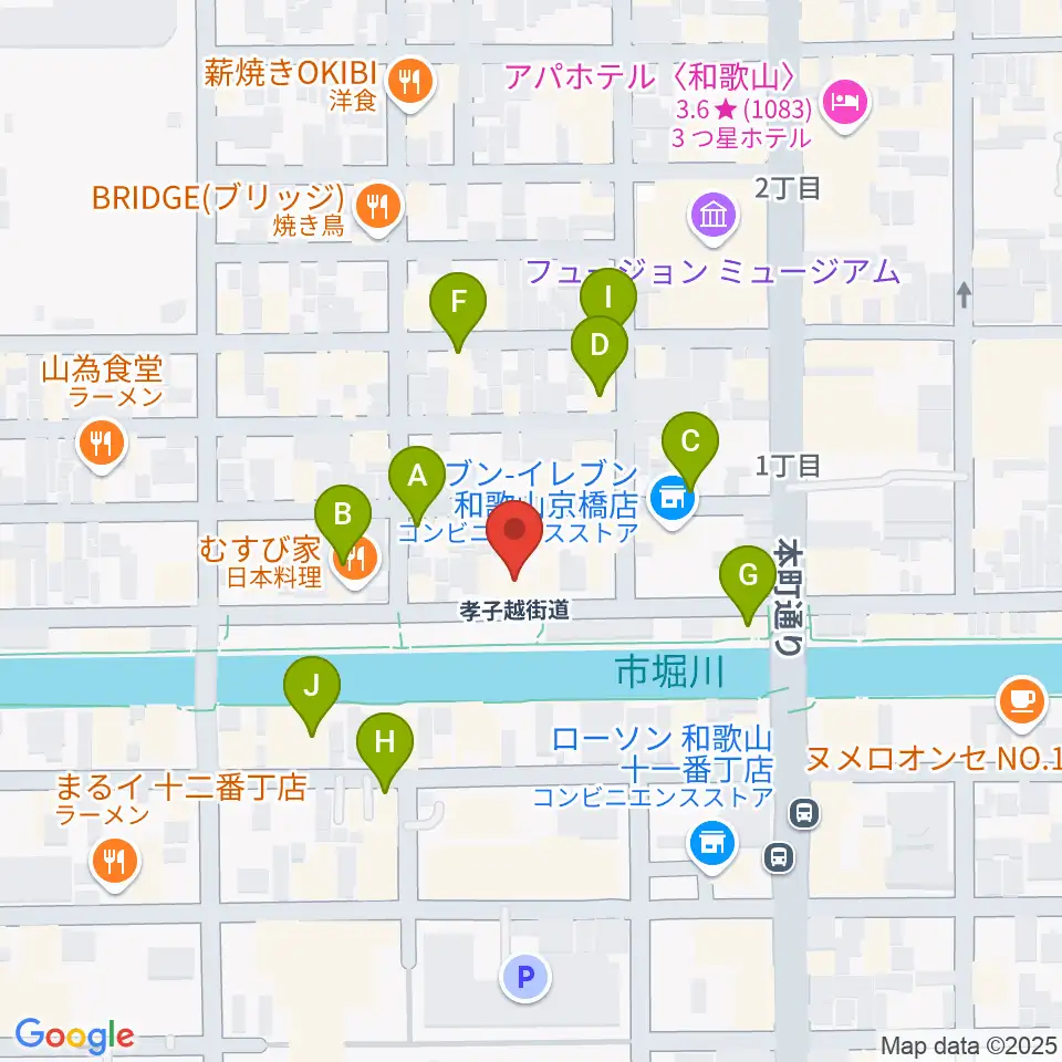 スタジオツインスターズ周辺のカフェ一覧地図