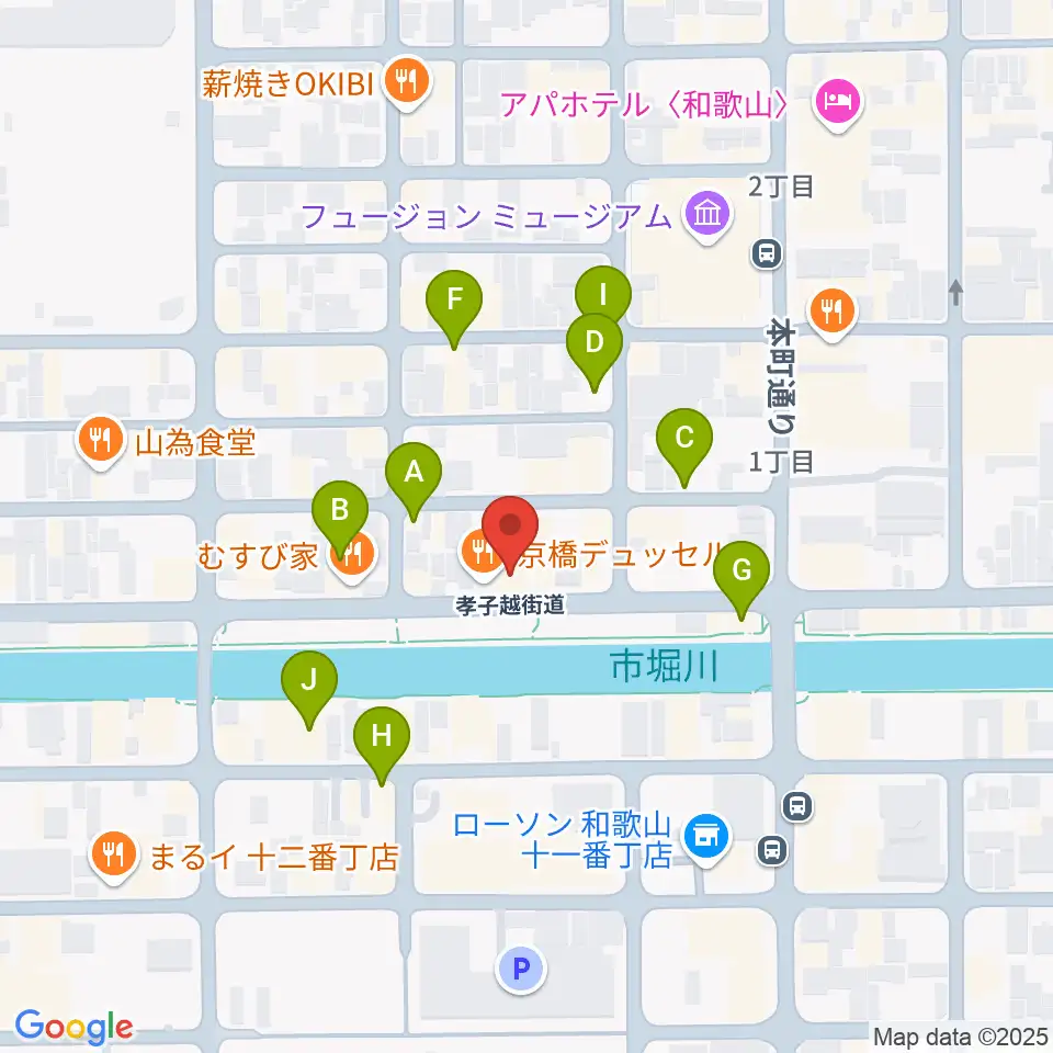 スタジオツインスターズ周辺のカフェ一覧地図
