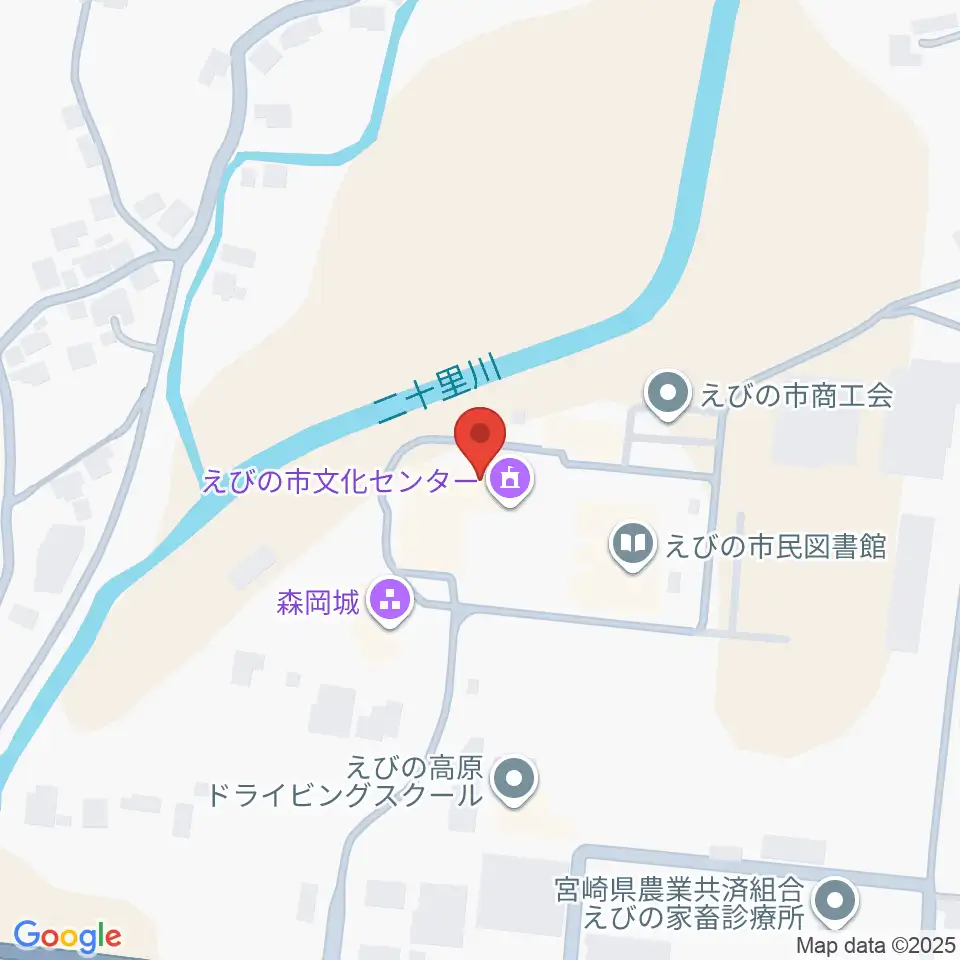 えびの市立文化センター周辺のカフェ一覧地図