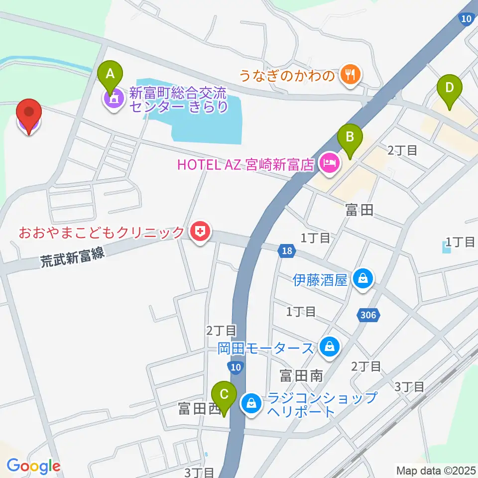 新富町文化会館周辺のカフェ一覧地図
