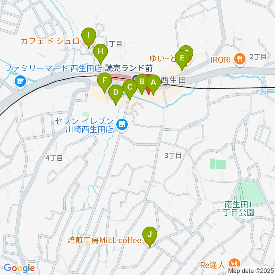 Miki music inn周辺のカフェ一覧地図