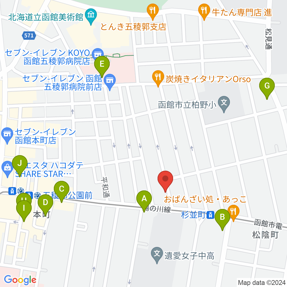 サウンドパパ周辺のカフェ一覧地図