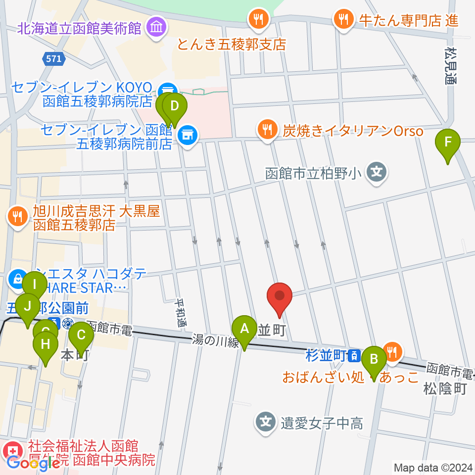 サウンドパパ周辺のカフェ一覧地図