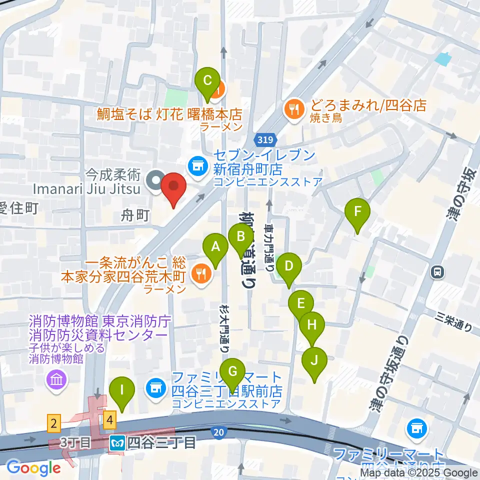四谷三丁目メビウス周辺のカフェ一覧地図