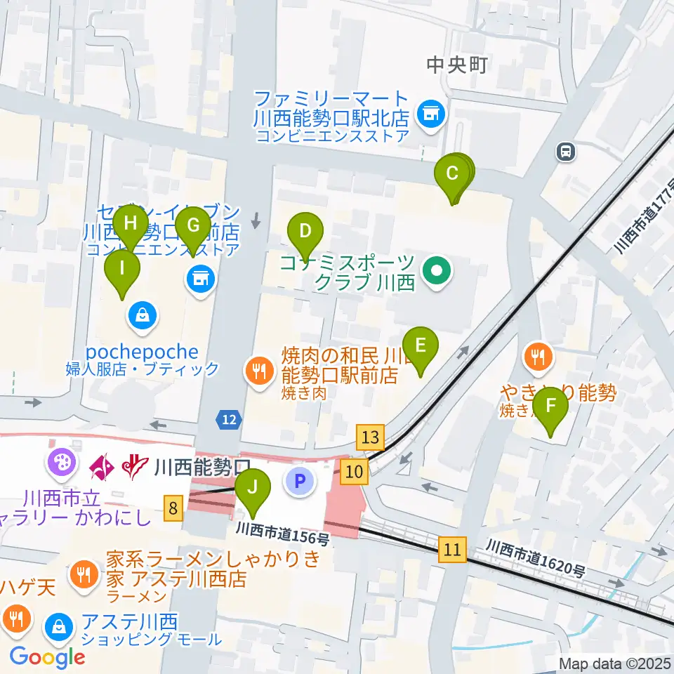 スタジオループ周辺のカフェ一覧地図