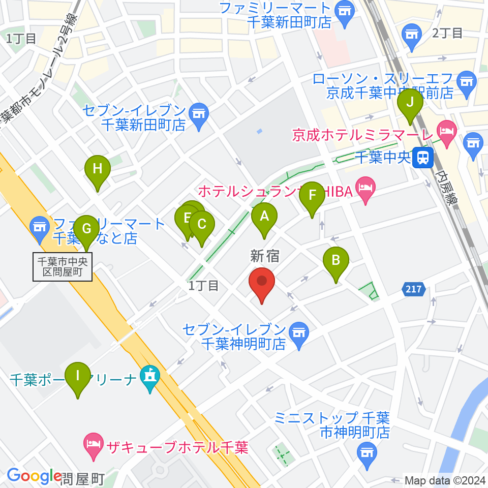 MOTOWN CLUB周辺のカフェ一覧地図