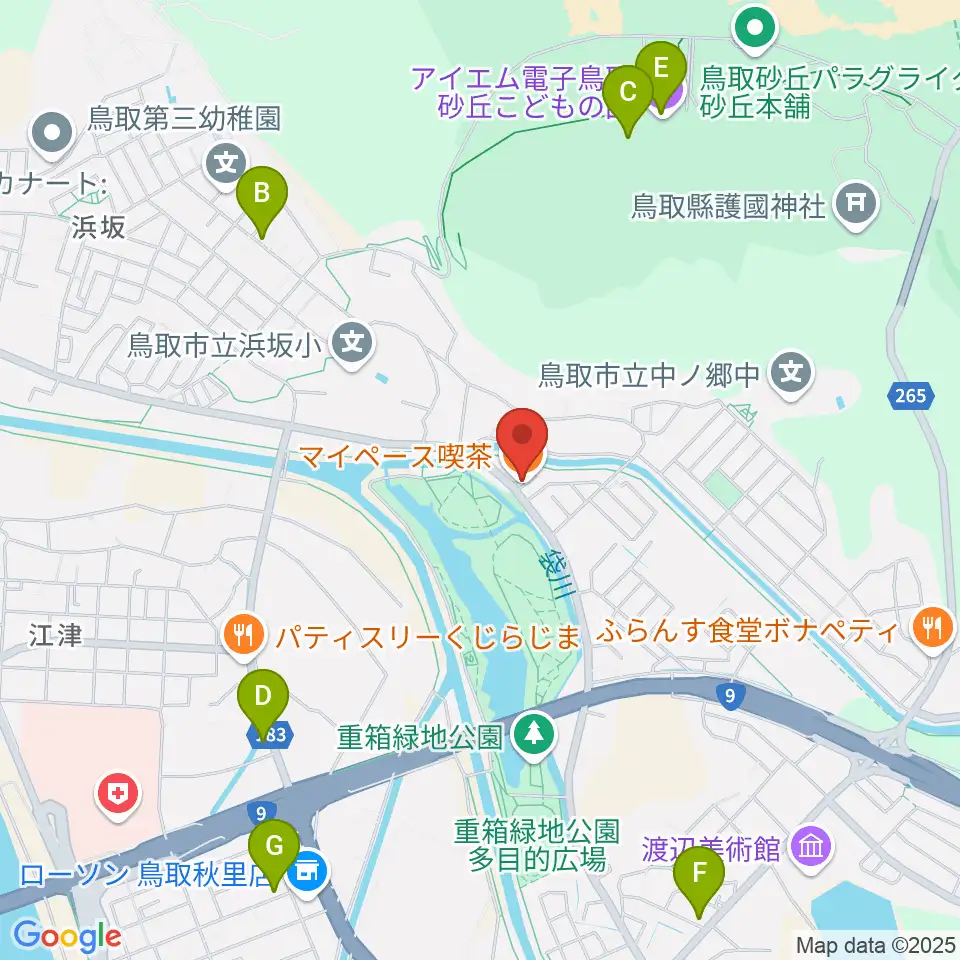 STUDIO MYPACE周辺のカフェ一覧地図
