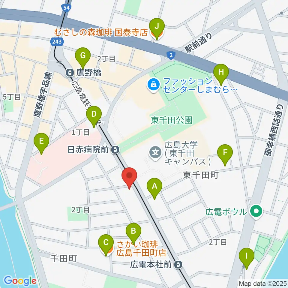 Studio 5150周辺のカフェ一覧地図