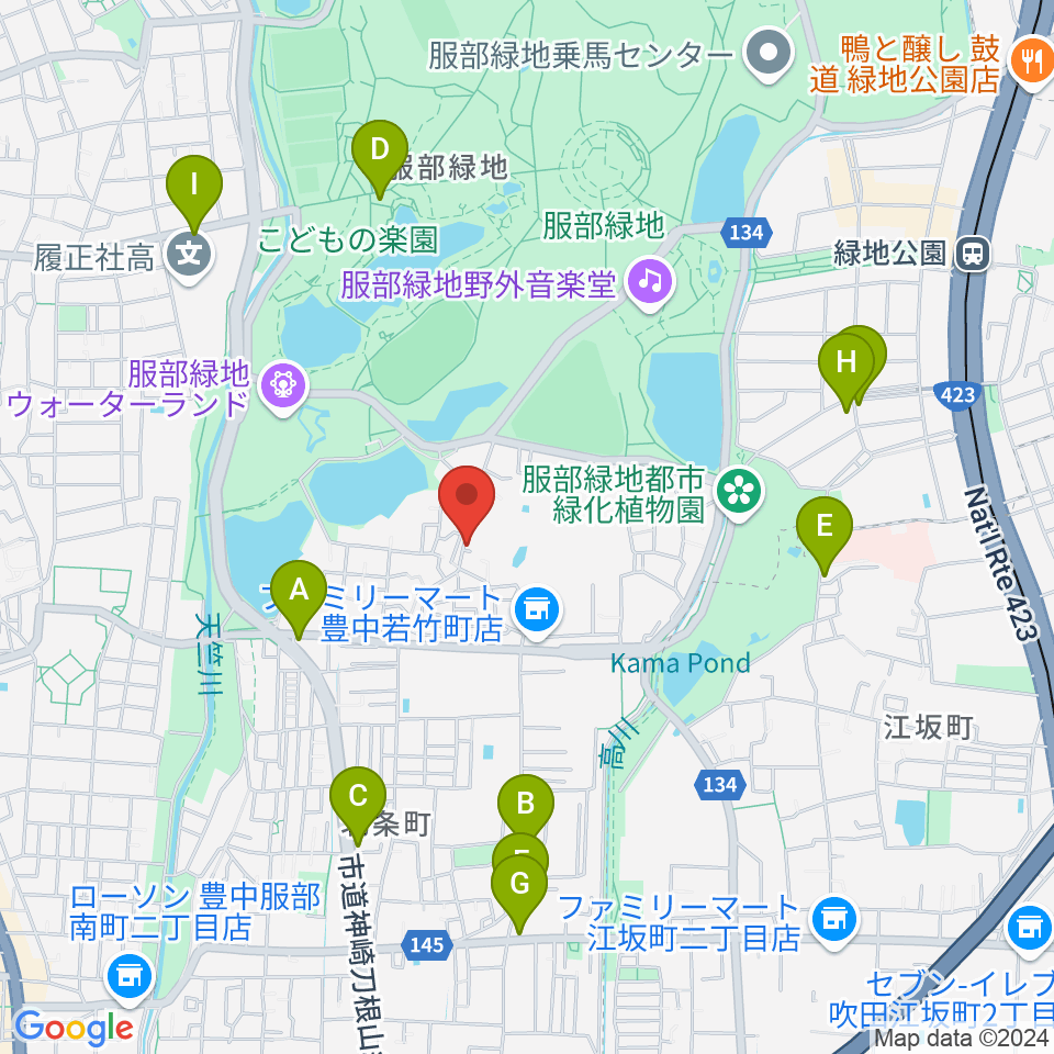 ピアノのへや・こびとのへや周辺のカフェ一覧地図