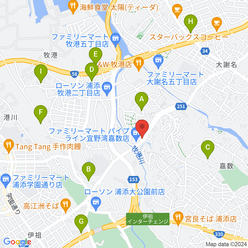 STUDIO FILL☆IN周辺のカフェ一覧地図