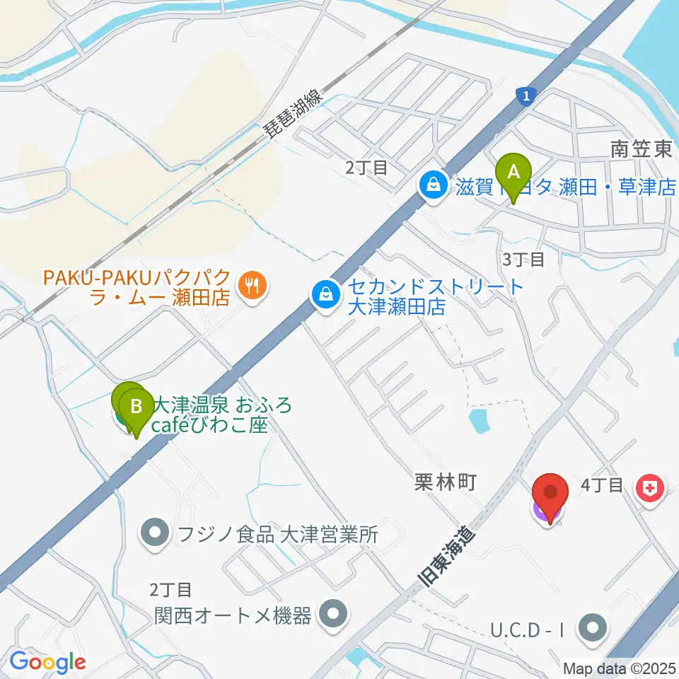 ライブスタジオL.Q.周辺のカフェ一覧地図
