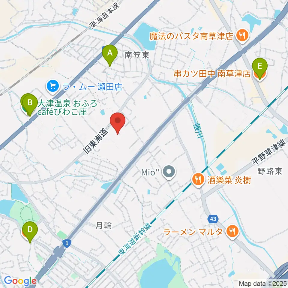 ライブスタジオL.Q.周辺のカフェ一覧地図
