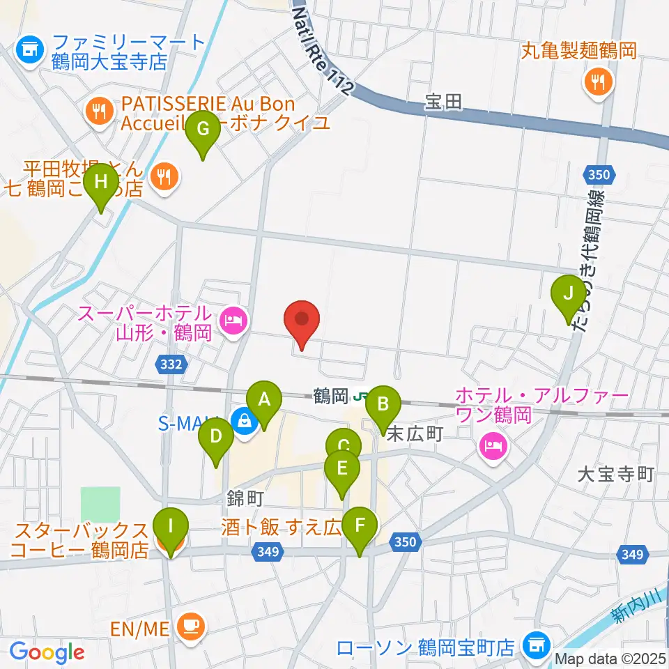 なんだ屋周辺のカフェ一覧地図