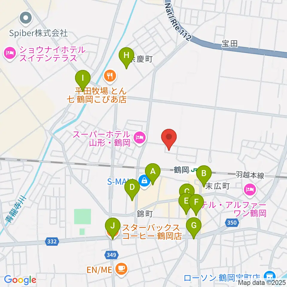なんだ屋周辺のカフェ一覧地図