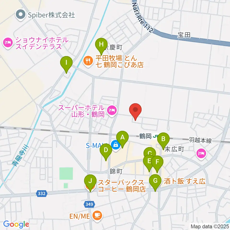 なんだ屋周辺のカフェ一覧地図