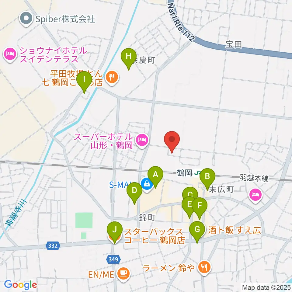 なんだ屋周辺のカフェ一覧地図
