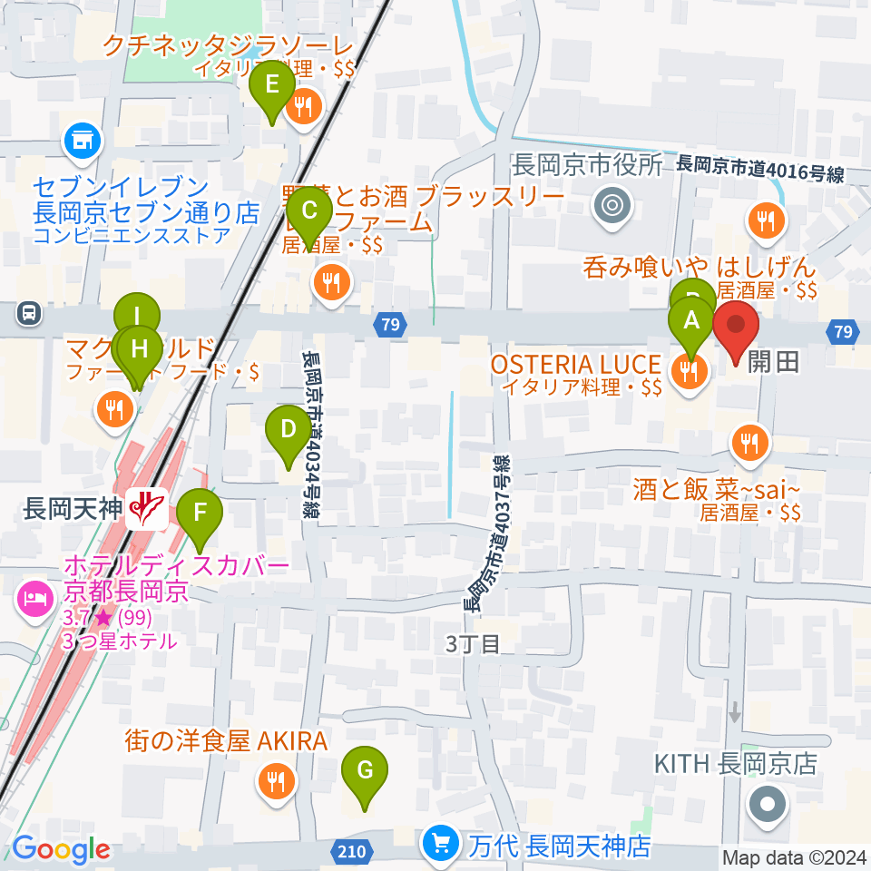 スタジオタルレック周辺のカフェ一覧地図