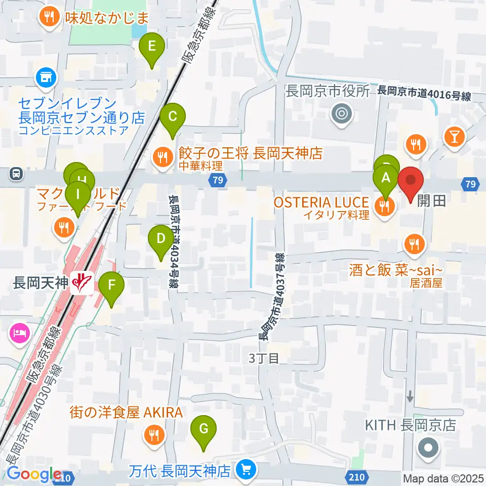 スタジオタルレック周辺のカフェ一覧地図