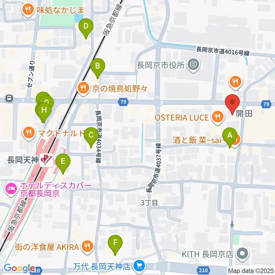 スタジオタルレック周辺のカフェ一覧地図