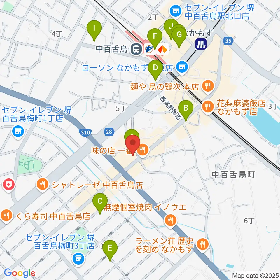 music studio Magic周辺のカフェ一覧地図