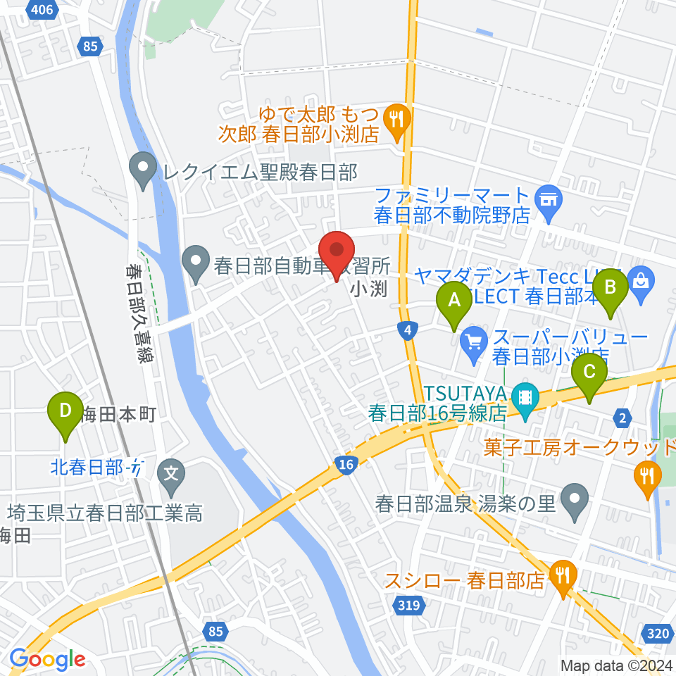 サトウ楽器周辺のカフェ一覧地図