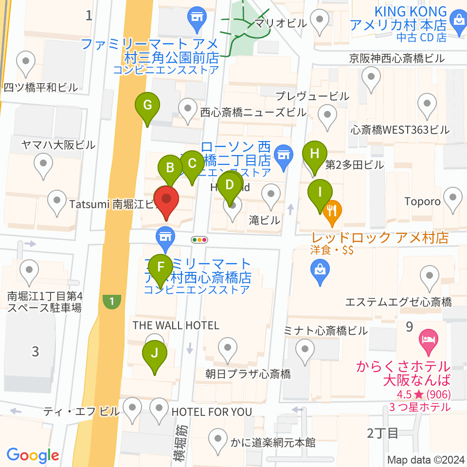 スタジオパズル周辺のカフェ一覧地図