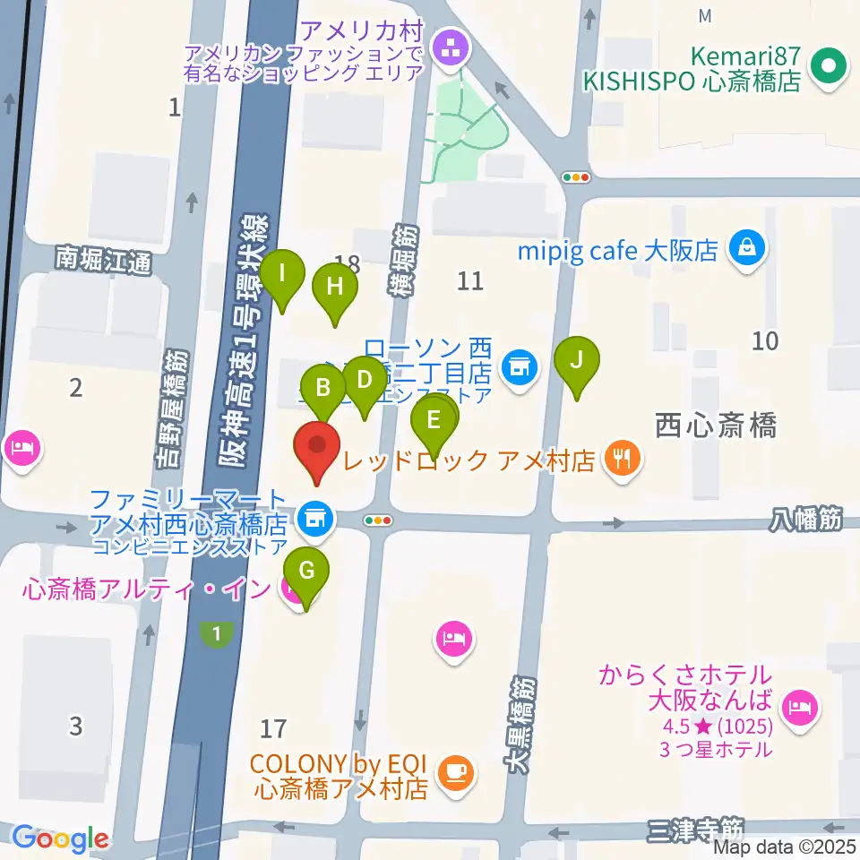 スタジオパズル周辺のカフェ一覧地図