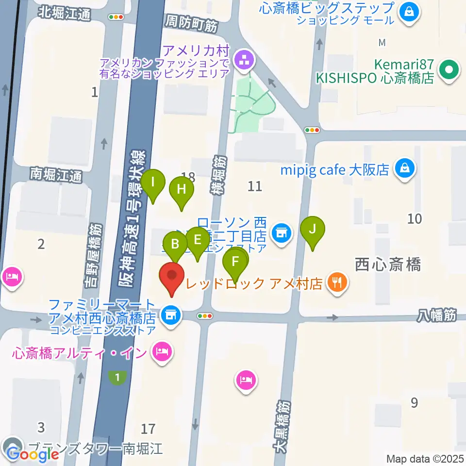 スタジオパズル周辺のカフェ一覧地図