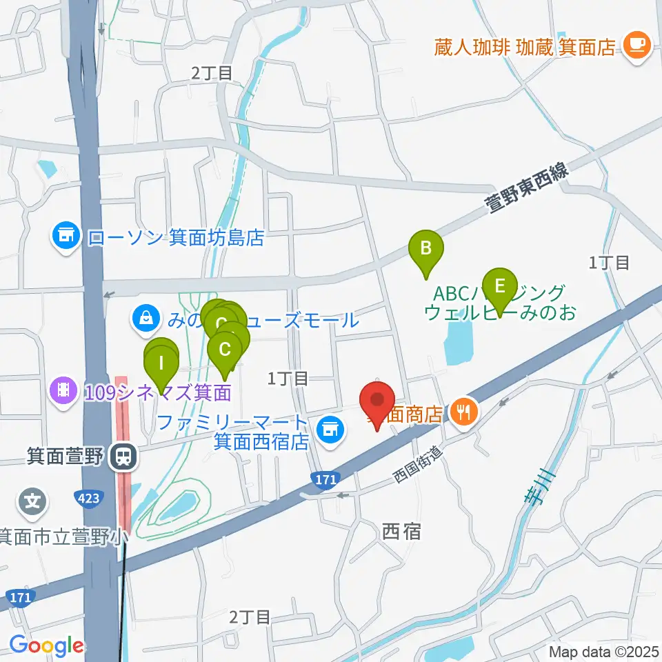 ファゴットリード工房えんとつ周辺のカフェ一覧地図