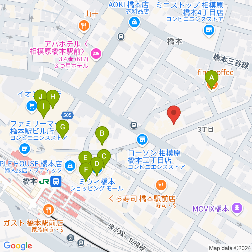 アフタービート周辺のカフェ一覧地図