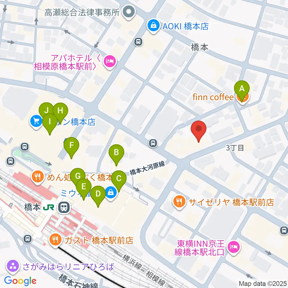 アフタービート周辺のカフェ一覧地図