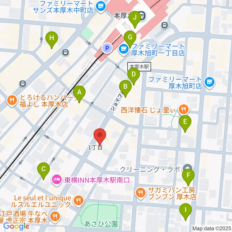 タイサクミュージシャンズスクール周辺のカフェ一覧地図