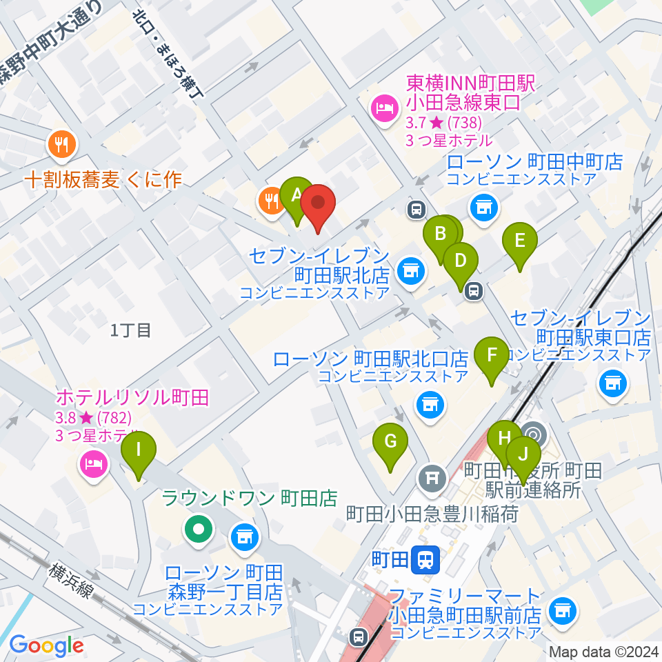 万象房周辺のカフェ一覧地図